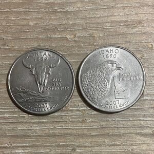 2007 USA Montana and Idaho State Quarters
